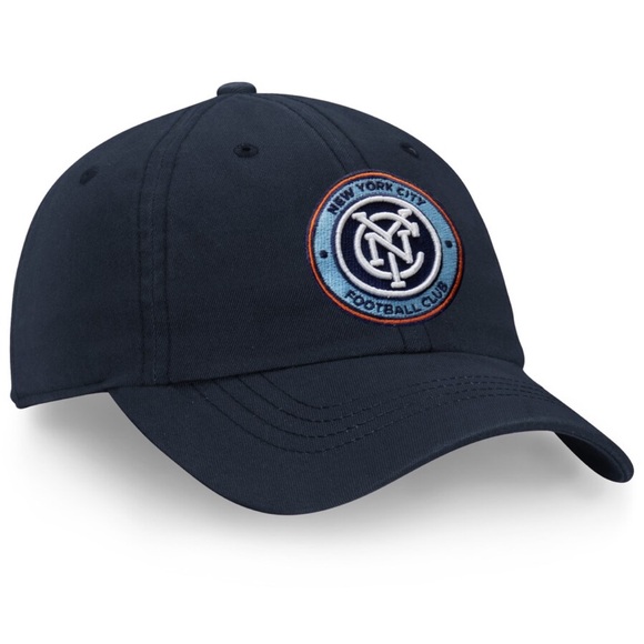 NWT ADIDAS MLS New York City Foodball Club navy Blue Baseball Hat - Picture 1 of 7